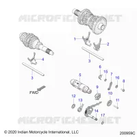 DRIVE TRAIN, HORQUILLAS DE CAMBIO AND DRUM