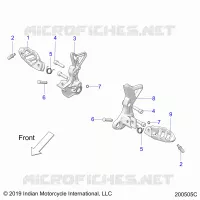CHASIS, DRIVER FOOTPEGS (FTR CHAMPIONSHIP EDITION)