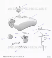 SISTEMA DE COMBUSTIBLE, FUEL TANK ASM.