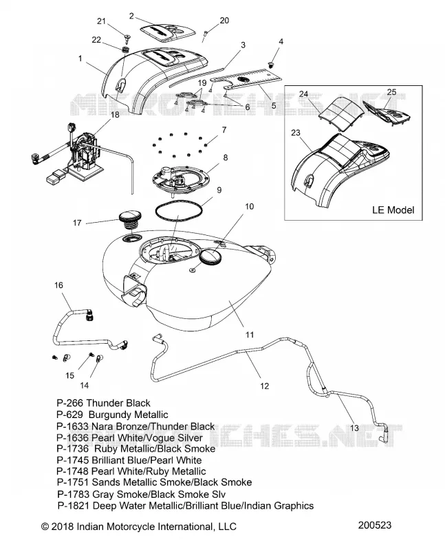 SISTEMA DE COMBUSTIBLE, FUEL TANK ASM.