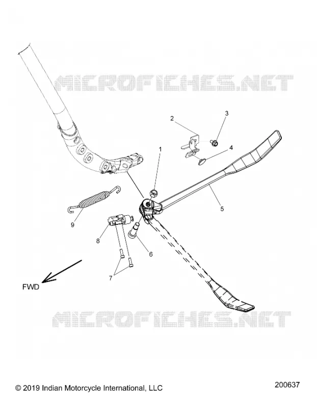 CHASSIS, SIDE STAND