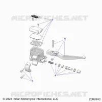 FRENO FRONTAL, LEVER AND MASTER CYLINDER