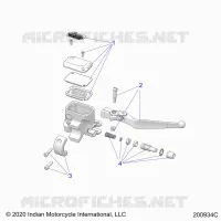 FRENO FRONTAL, LEVER AND MASTER CYLINDER
