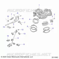 ENGINE, CUERPO DE MARIPOSA AND FUEL RAIL