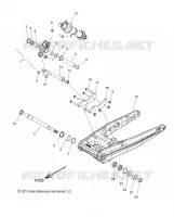 SUSPENSIÓN TRASERA ASM., SWING ARM AND SHOCK