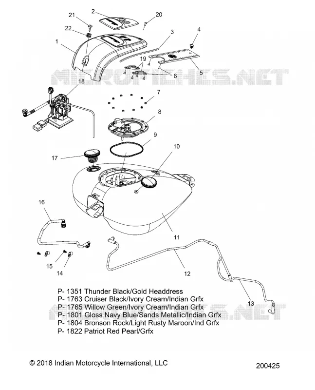 SISTEMA DE COMBUSTIBLE, FUEL TANK ASM.