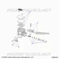 FRENO FRONTAL, LEVER AND MASTER CYLINDER