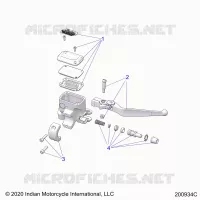 FRENO FRONTAL, LEVER AND MASTER CYLINDER