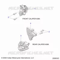 BRAKES, PINZA FRENO DELANTERA AND REAR