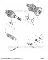 DRIVE TRAIN, HORQUILLAS DE CAMBIO AND DRUM