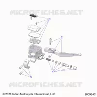 FRENO FRONTAL, LEVER AND MASTER CYLINDER