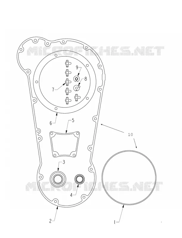 ENGINE, PRIMARY GASKET AND SEAL KIT - N121C/V/D ALL OPTIONS (INDIANGASKETKITPR12CC)