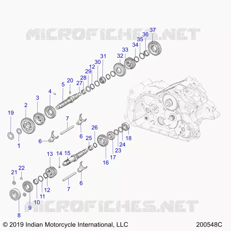 TREN, INPUT AND OUTPUT SHAFTS