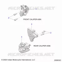 BRAKES, PINZA FRENO DELANTERA AND REAR