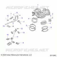 ENGINE, CUERPO DE MARIPOSA AND FUEL RAIL