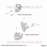 BRAKES, PINZA FRENO DELANTERA AND REAR