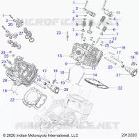 ENGINE, CULATA, CAMSHAFT AND VALVE ASM.