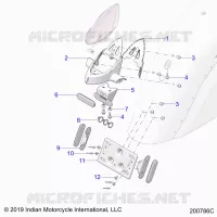 BODY, TAILLIGHT, LICENSE PLATE BRACKET