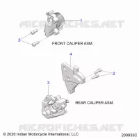 BRAKES, PINZA FRENO DELANTERA AND REAR