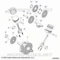 ENGINE, PISTON AND CIGUEÑAL