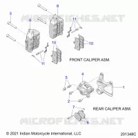 BRAKES, PINZA FRENO DELANTERA AND REAR