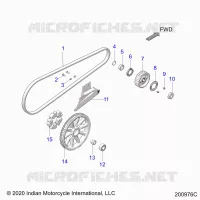 TREN, DRIVE SPROCKET, BELT AND GUARD