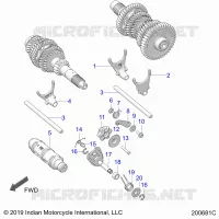 DRIVE TRAIN, HORQUILLAS DE CAMBIO AND DRUM