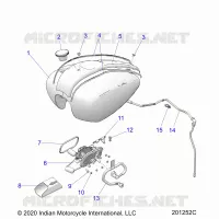 SISTEMA DE COMBUSTIBLE, FUEL TANK ASM.