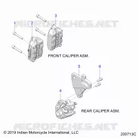 BRAKES, PINZA FRENO DELANTERA AND REAR