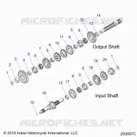 TREN, INPUT/OUTPUT SHAFT ASM.