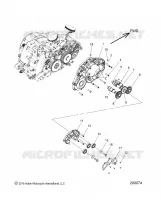 MOTOR, CAM SHAFTS AND GEARS