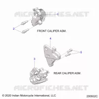 BRAKES, PINZA FRENO DELANTERA AND REAR