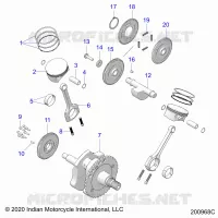 ENGINE, PISTON AND CIGUEÑAL