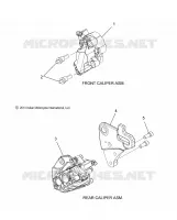 BRAKES, PINZA FRENO DELANTERA AND REAR