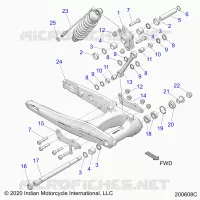 SUSPENSION TRASERA ASM., SWING ARM AND SHOCK