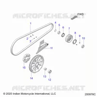 TREN, DRIVE SPROCKET, BELT AND GUARD