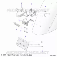SOPORTE DE LA MATRÃ­CULA/REAR LIGHT HOUSING