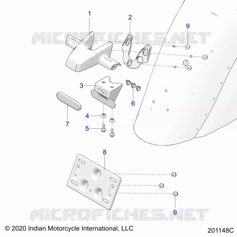 SOPORTE DE LA MATRÃ­CULA/REAR LIGHT HOUSING