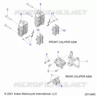 BRAKES, PINZA FRENO DELANTERA AND REAR