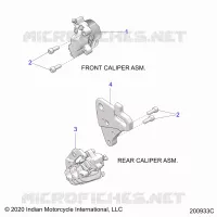 BRAKES, PINZA FRENO DELANTERA AND REAR