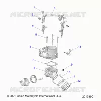 ENGINE, CUERPO DE MARIPOSA/FUEL RAIL