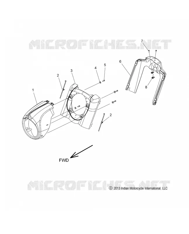 HEADLIGHT HOUSING, CLASSIC/VINTAGE - N14CCC/CCV ALL OPTIONS (49INDIANHEADHSNG14)