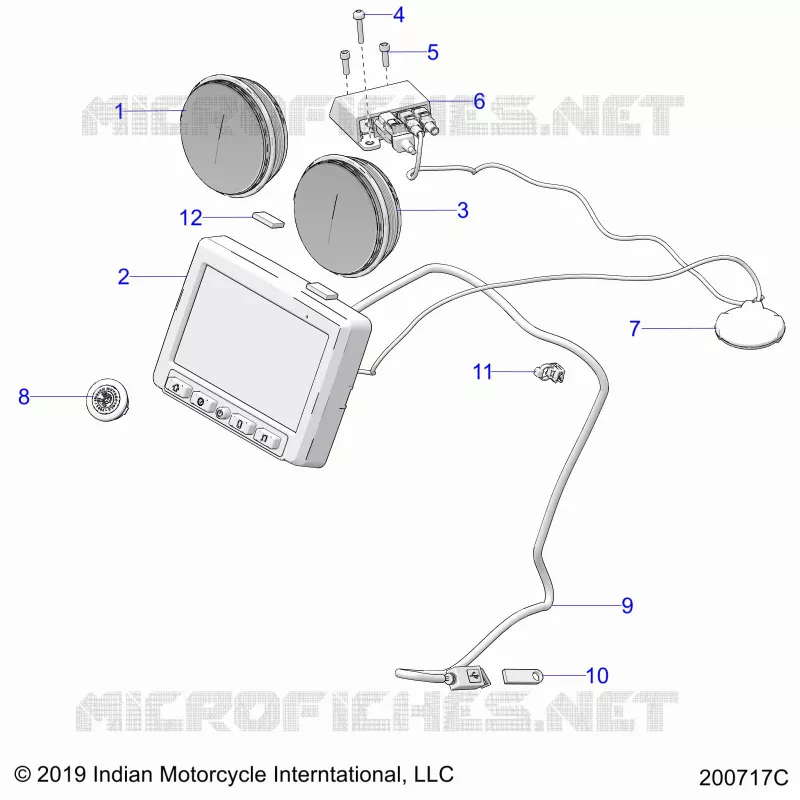ELECTRICA, INSTRUMENT CLUSTER