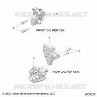 BRAKES, PINZA FRENO DELANTERA AND REAR