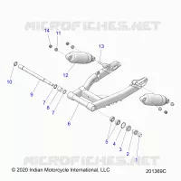 SUSPENSION TRASERA ASM., SWING ARM AND SHOCKS