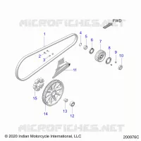 TREN, DRIVE SPROCKET, BELT AND GUARD