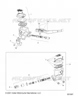 FRENOS, MASTER CYL., FRONT AND REAR