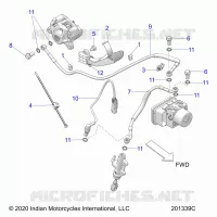 FRENOS, FRENO LINE, REAR (FTR CHAMPIONSHIP EDITION)