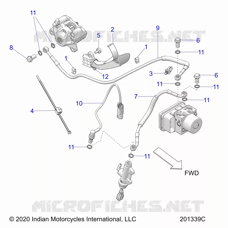 FRENOS, FRENO LINE, REAR (FTR CHAMPIONSHIP EDITION)