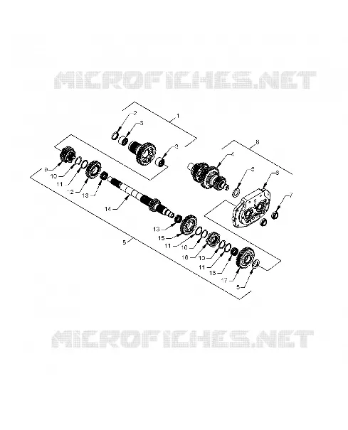 DRIVE TRAIN, TRANSMISSION SHAFTS AND GEARS - N131C/D/V ALL OPTIONS (INDIANTRANS12CC)